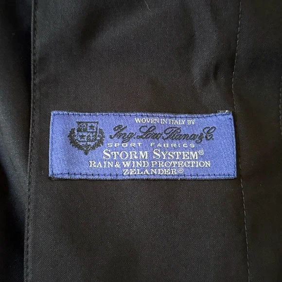 Bill Blass - Vintage 80’s Black Collared Trench Coat with Hood Attachment & Belt - Picture 4 of 9